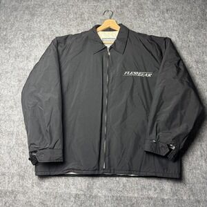 Fleshgear Protect Thy Flesh Insulated Nylon Jacket Shield Logo XL